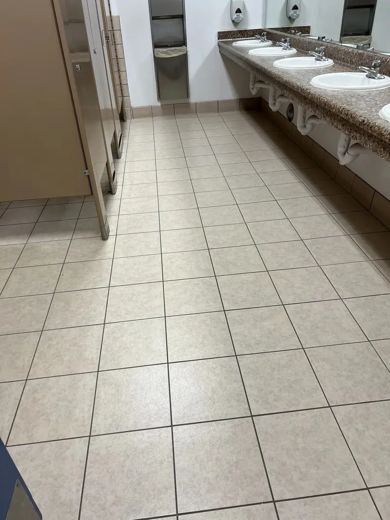 Commercial Bathroom Tile Restoration - After