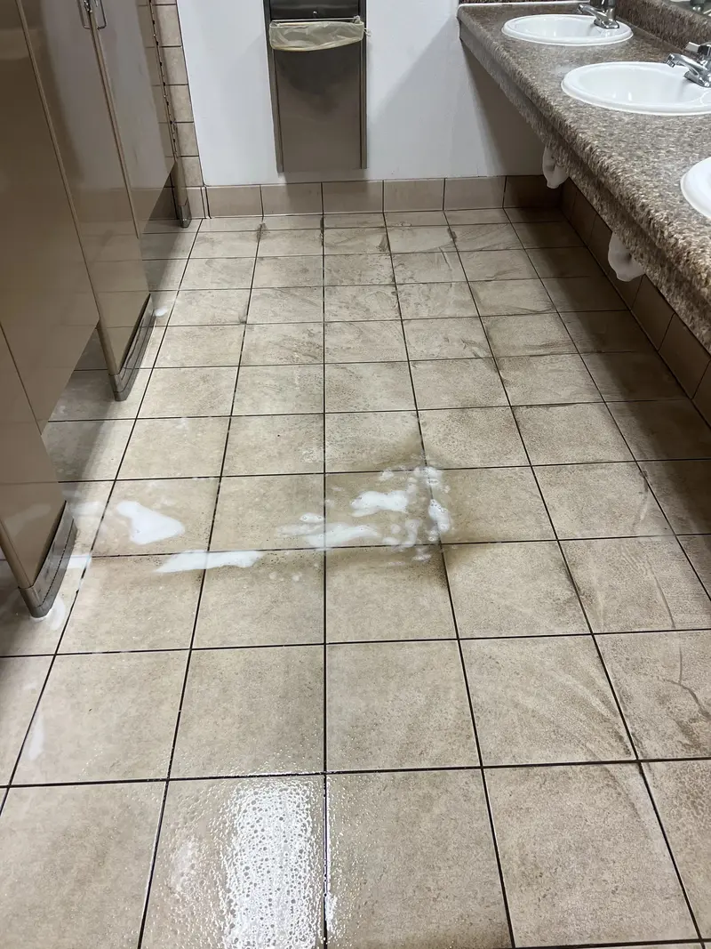 Commercial Bathroom Tile Restoration - Before