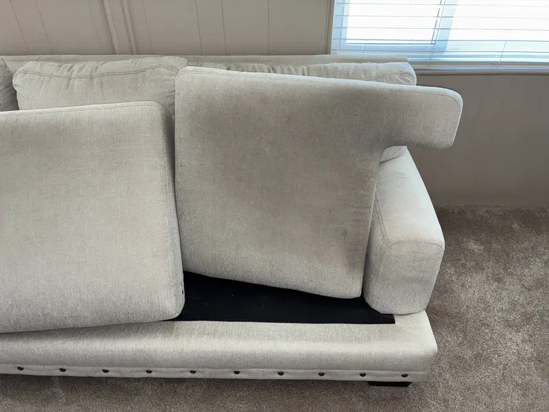 Couch Cushion Restoration - Before